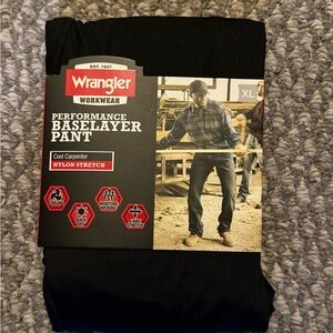 Wrangler Black Baselayer Pants